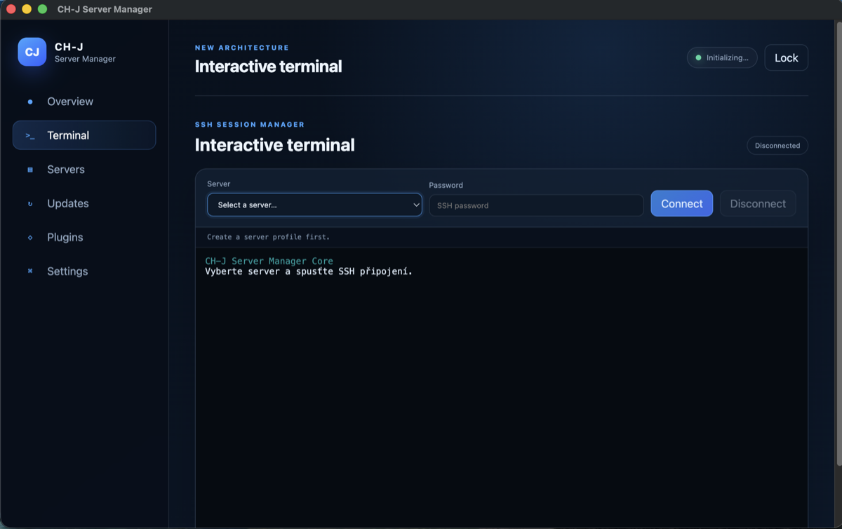 Interaktives SSH-Terminal
